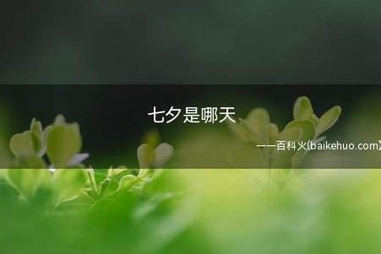 中国情人节是哪一天中国情人节七夕介绍