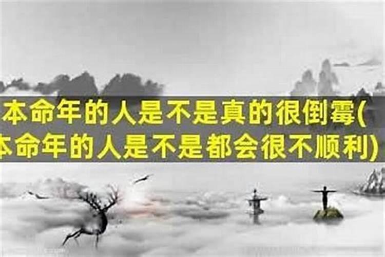 本命年前一年运气差,本命年时会好吗
