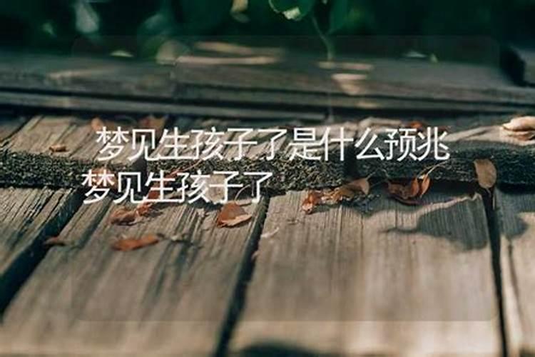 梦见家里有人生小孩儿