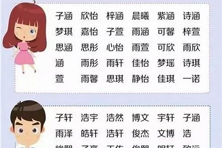 孩子取什么名字最好女孩子