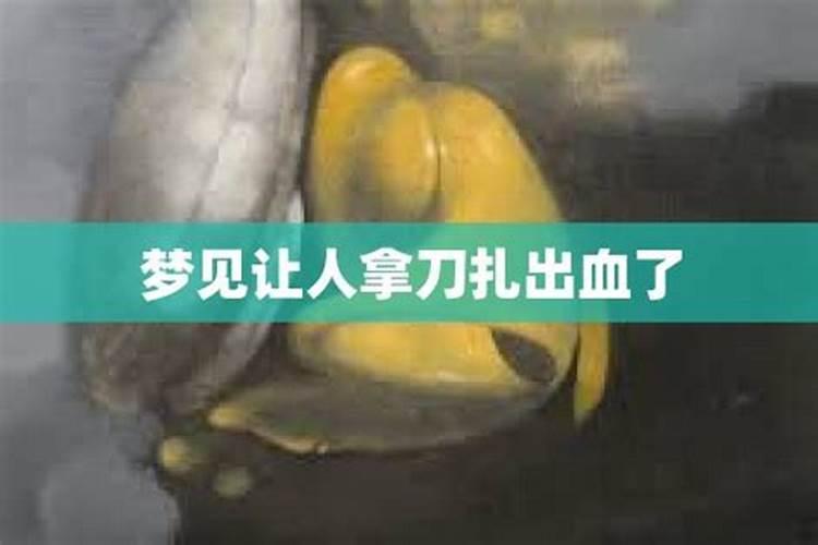 梦见我被老婆前夫捅了几刀的预兆