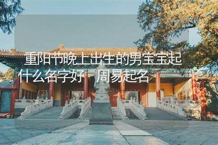 九月九日出生的男孩名字,重阳节生日名字带什么字好