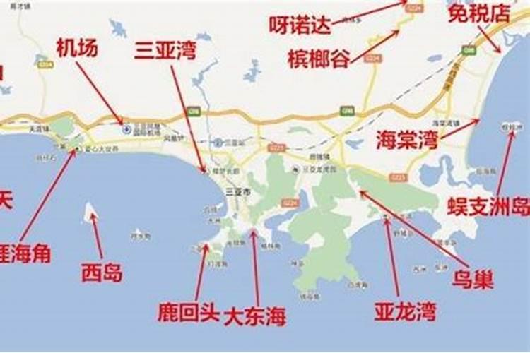 三亚湾附近的景点特色路线