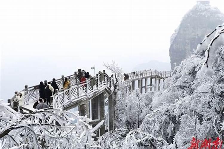 赏雪景正当时，张家界天门山景区人气依旧“热辣滚烫”