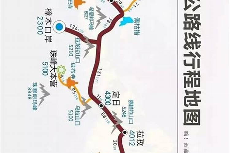 西藏旅行线路地图大全
