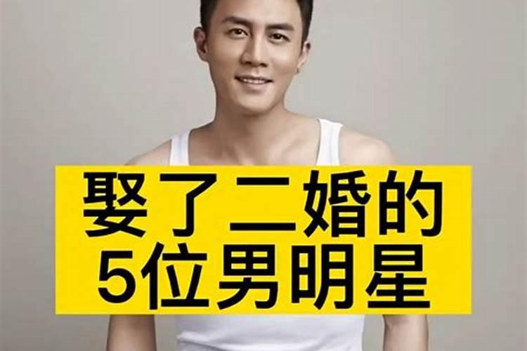 明星二婚男明星都有谁