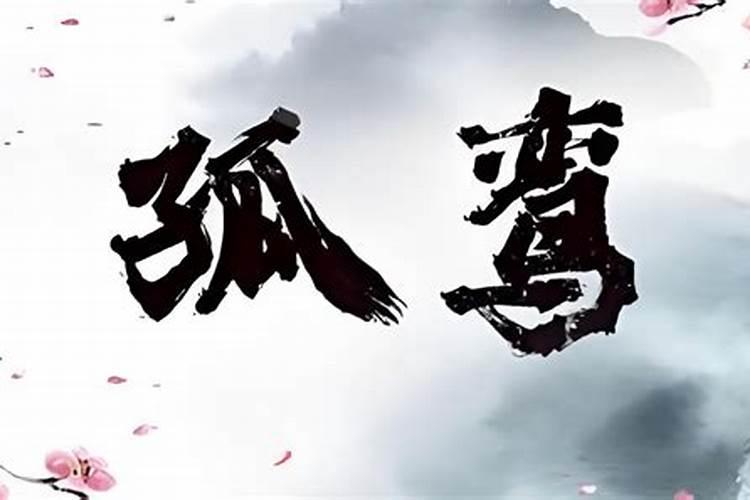 灾煞童子孤鸾